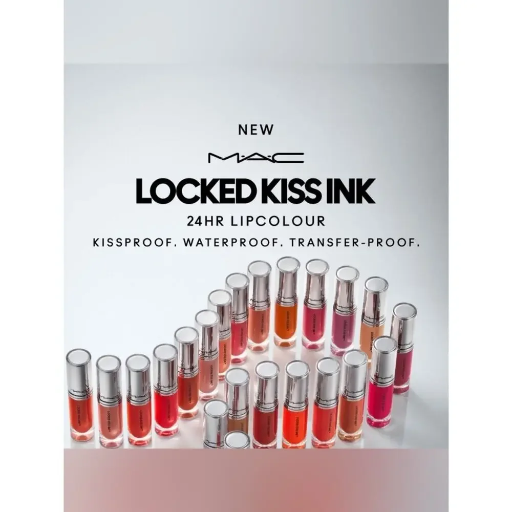 MAC Cosmetics Locked Kiss Ink Lipstick Sardonic Mid-Toned Purple Full Size BNIB